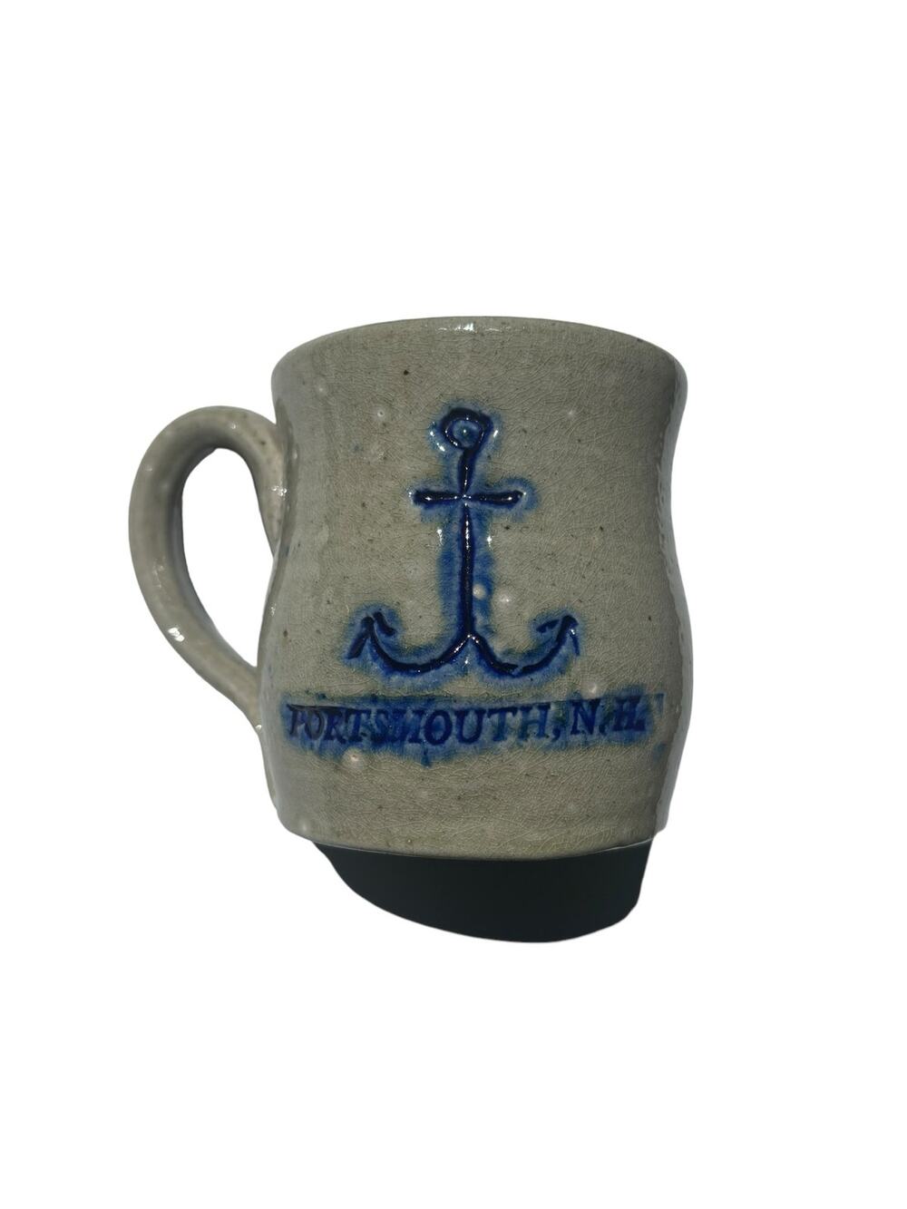 Portsmouth New Hampshire Nautical Anchor Stoneware Glazed Coffee Mug